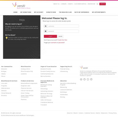 Versiti Blood Center of Illinois - Donor Portal Versiti Blood Center of Illinois - Donor Portal