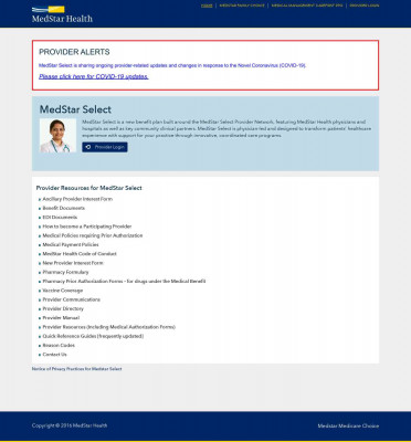 Provider OnLine | MedStar Provider Network Provider OnLine | MedStar Provider Network