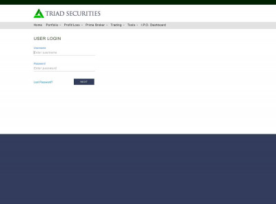 Triad Securities Corp. - User Login Triad Securities Corp. - User Login