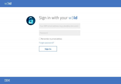 IBM w3id IBM w3id