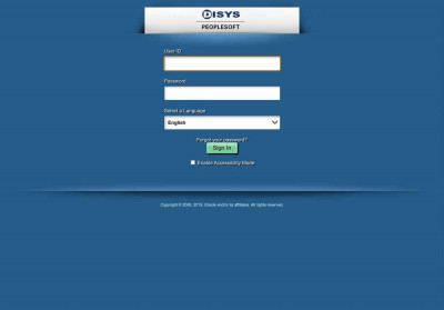 Oracle PeopleSoft Sign-in Oracle PeopleSoft Sign-in