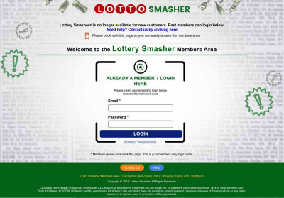Forgot Password? - Lottery Smasher Forgot Password? - Lottery Smasher