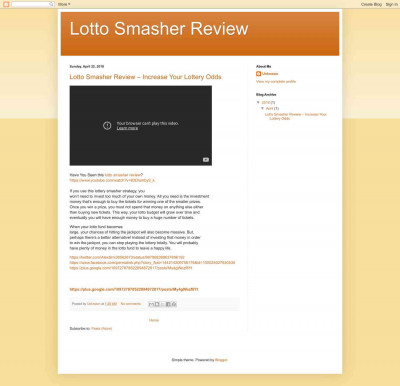 Lotto Smasher Review Lotto Smasher Review