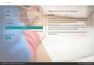 Frey Foundation Grants Management System Frey Foundation Grants Management System