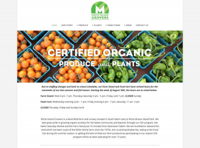 For existing members: - Minto Island Growers For existing members: - Minto Island Growers