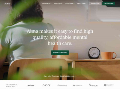 Alma — Simplifying Access to Therapy Alma — Simplifying Access to Therapy