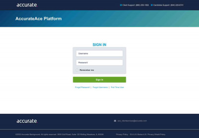 AccurateAce Login AccurateAce Login